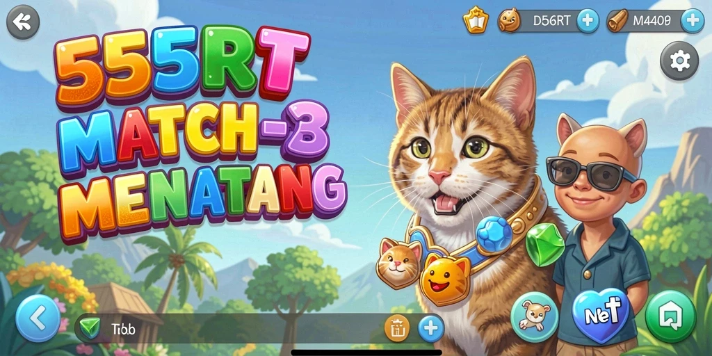Gameplay seru dari 55RT yang penuh warna dan tantangan.
