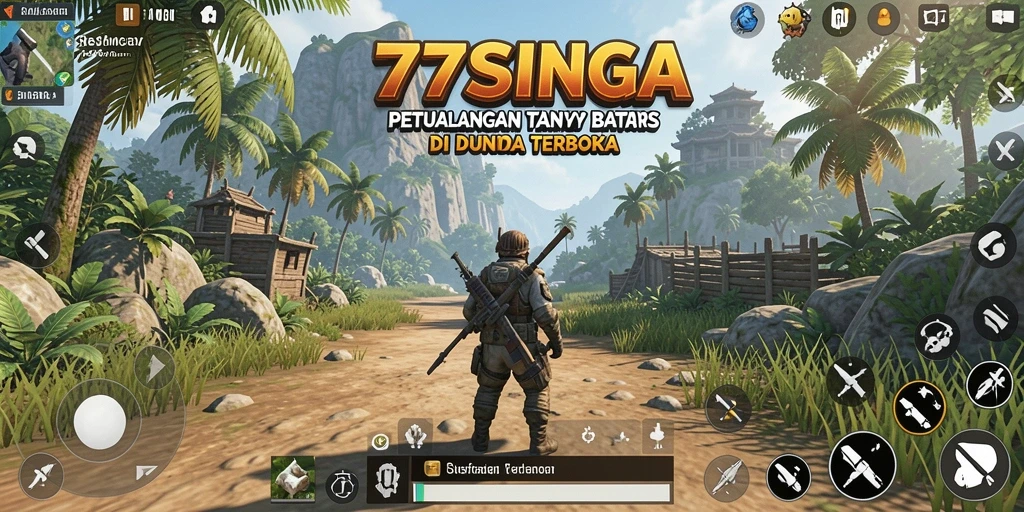 Tampilan gameplay Open World yang menakjubkan di 77SINGA.