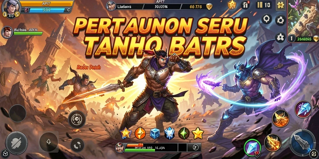 Screenshot pertandingan berskala besar dari API77 dengan aksi Fighting yang mendebarkan.