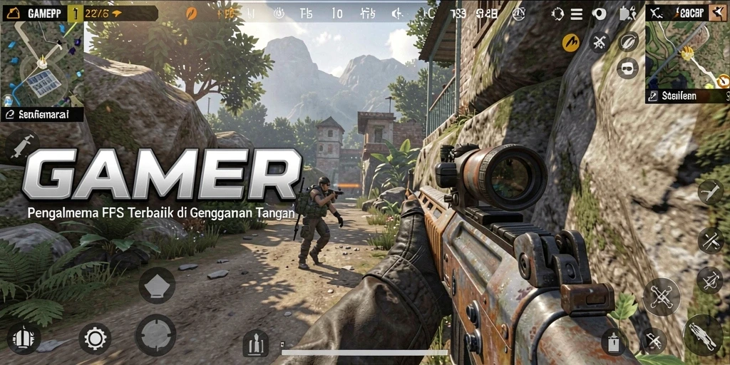 Screenshot GAMERP menampilkan aksi tembak-menembak yang mendebarkan.