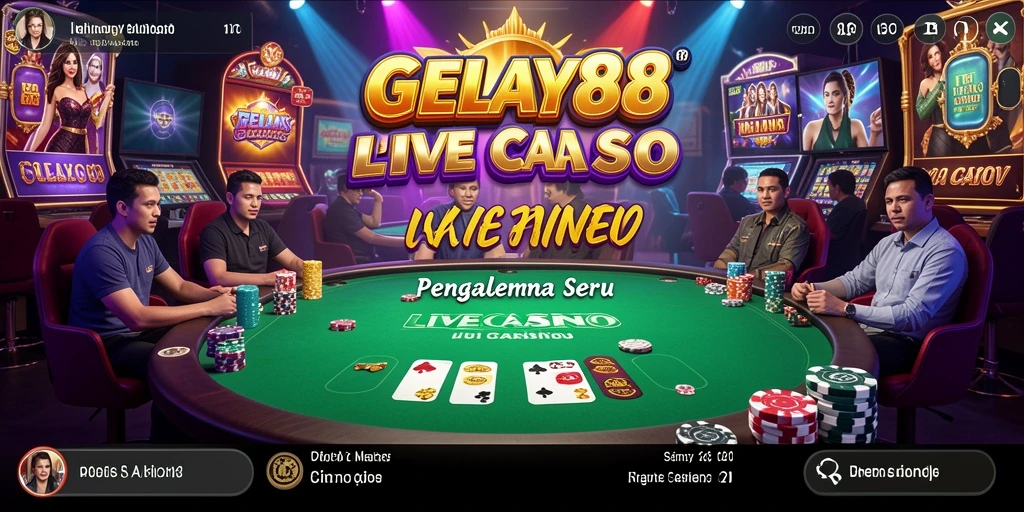 Tangkapan layar gameplay Live Casino yang menarik di GELAY88.