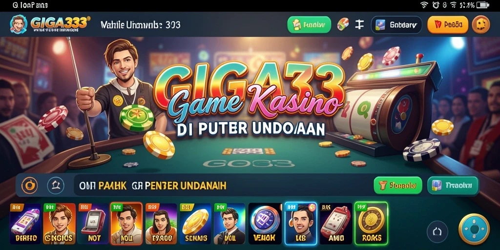 Tampilan gameplay GIGA33 yang menarik dan interaktif di dunia kasino.