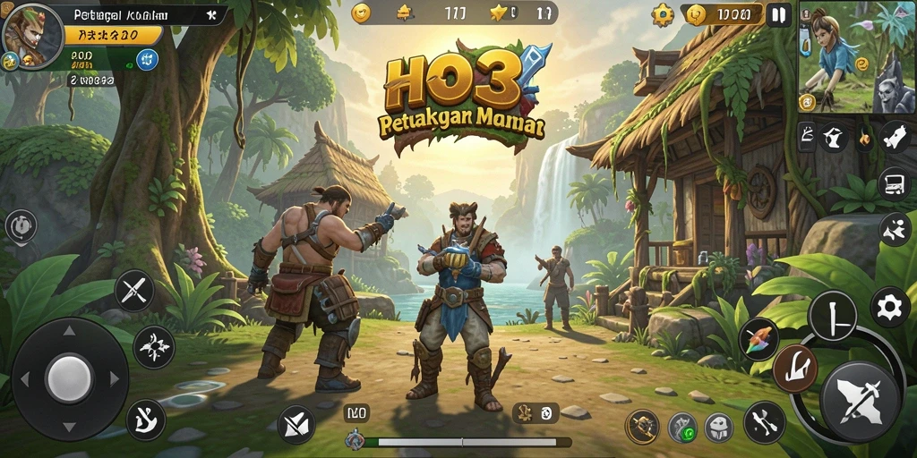 Tangkapan layar utama HO3 menampilkan gameplay dinamis dalam petualangan.