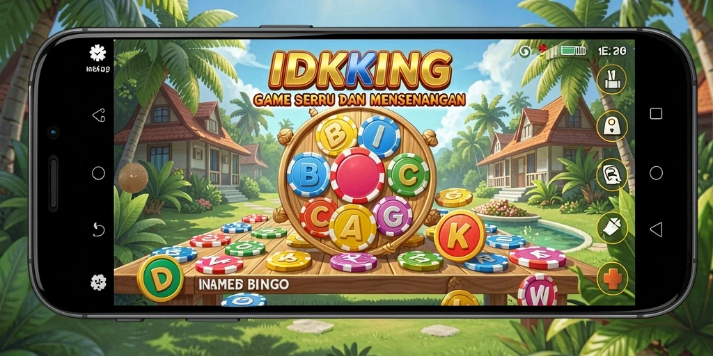 Screenshot gameplay IDRKING yang menampilkan aktivitas Bingo seru.