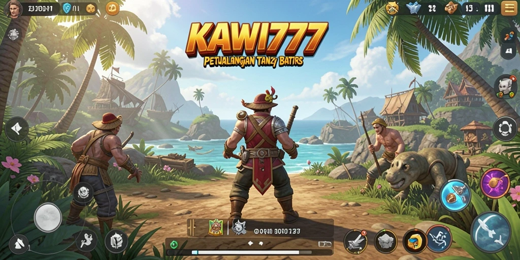 Gameplay KAWI777 menampilkan eksplorasi dunia terbuka yang luas dan dinamis.
