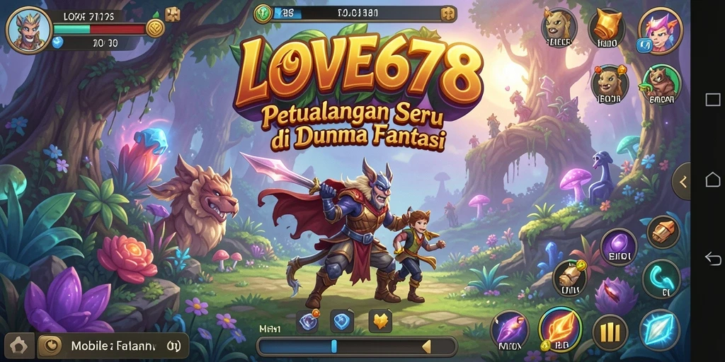Tangkapan layar yang memperlihatkan aksi seru dalam LOVE678.