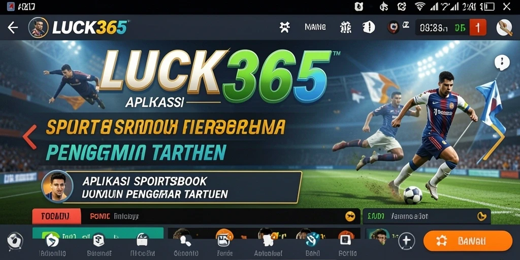 Tampilan utama LUCK365 dengan opsi taruhan olahraga yang menarik.