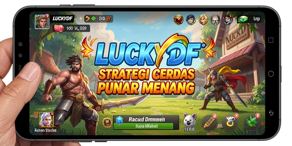 Tangkapan layar utama LUCKYDF menampilkan aksi taktis dan strategi yang mendebarkan.