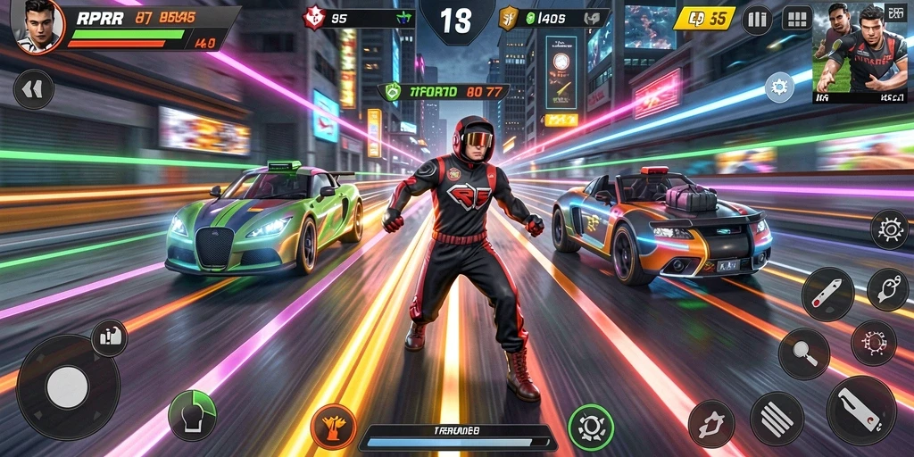Gameplay RPRR yang seru dan menantang dengan berbagai rintangan.