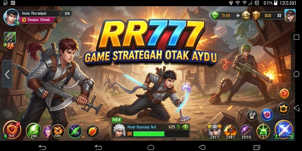 Tampilan gameplay RR777 menunjukkan strategi yang intens dan seru.