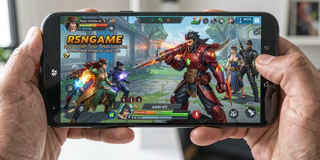 Tampilan antarmuka <strong>RSNGAME</strong> yang mudah digunakan untuk optimalisasi perangkat.