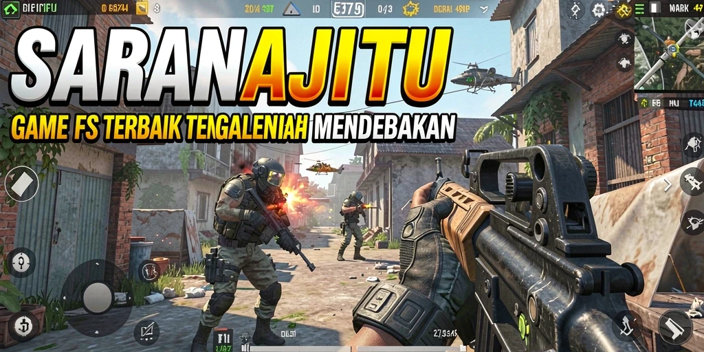 Screenshot gameplay SARANAJITU menampilkan aksi pertempuran yang intens.