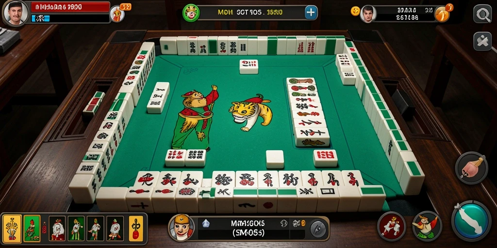 Screenshot gameplay Mahjong yang menarik di SM605.