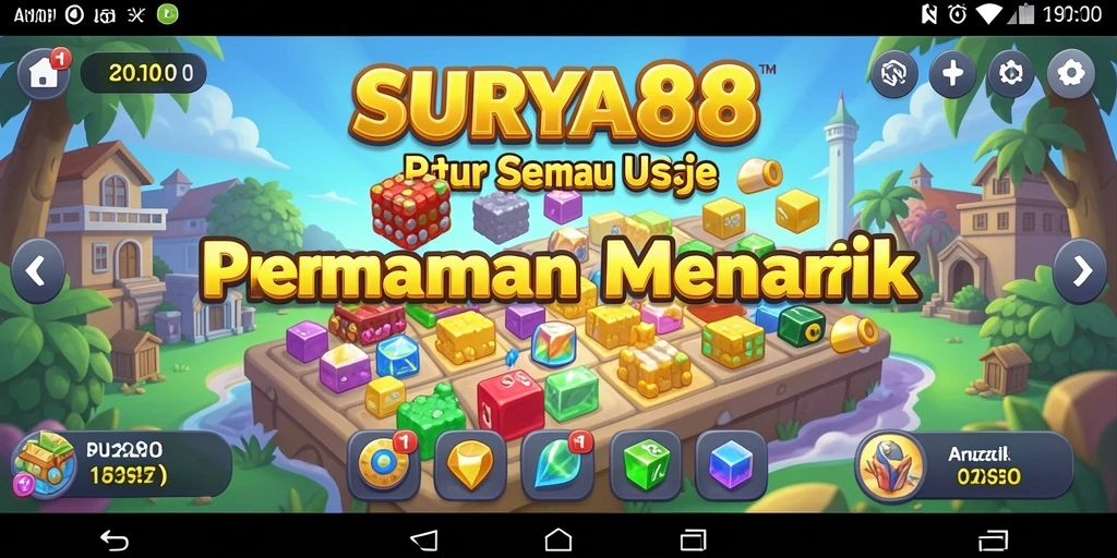 Tampilan gameplay <strong>SURYA88</strong> yang menarik dengan berbagai teka-teki seru.