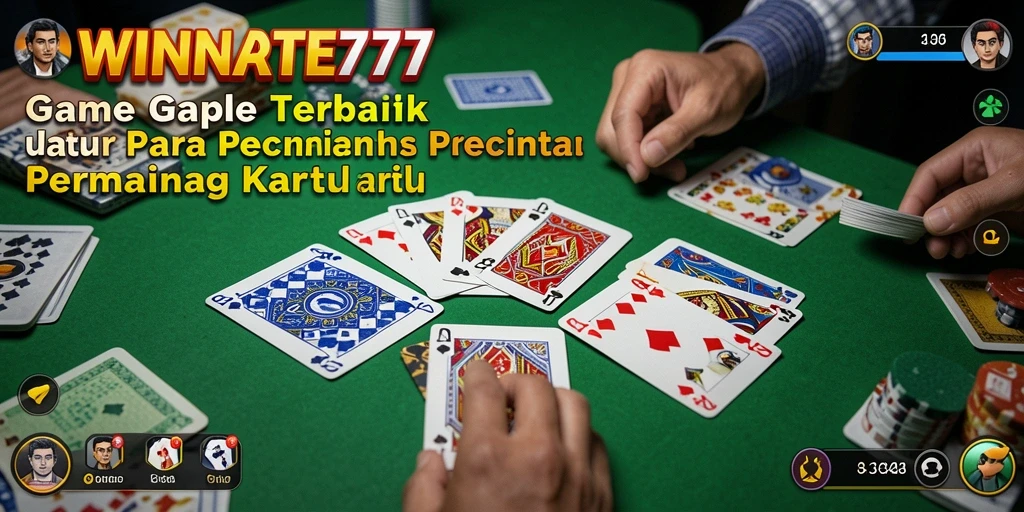 Tampilan gameplay seru dari aplikasi Gaple WINRATE777.